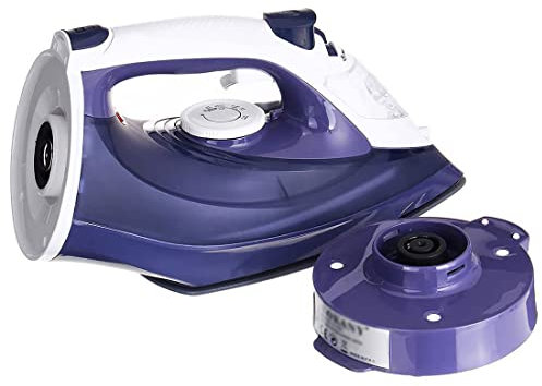 Ferro da stiro a vapore senza fili, ferro da stiro elettrico, ferro da stiro elettrico ricaricabile da 2400 W, ferro da stiro a vapore portatile, autopulente antigoccia, piastra in ceramica, tre modal