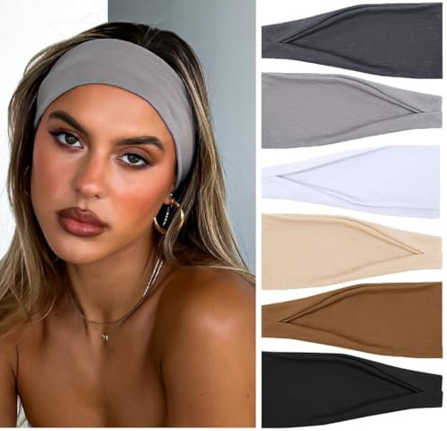 TERSE Headbands for Women Hair Bands for Womenâs Hair Non Slip Women Thick Headband Stretchy Sweat Bands Headbands for Yoga Workout Every Day Basic Fashion Accessories