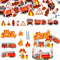 Sweieoni 108 Stück Konfetti Feuerwehr Tischdekoration Tortendeko Feuerwehr Tortendeko Feuerwehrauto Feuerwehr Kuchen Dekorationen Zubehör Fire Truck Cupcake Toppers Feuerwehr Tortendeko für Tischdeko