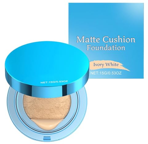 Cojín de base de maquillaje – Cojín corrector resistente al sudor para niñas, crema iluminadora camuflaje para escuela, viaje, fiesta, movimiento profesional, camping