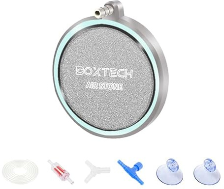 boxtech Aquarium Nano Air Stone, Aquarium à Poissons Pierre a Air, Aquarium Air Diffuseur pour oxygène dissous aérateur Pierre (100 MM)