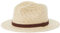 Brixton Herren Messer Straw Fedora Filzhut, Hellbraun, SMALL