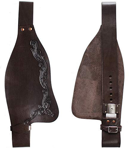 CHALLENGER Horse Western 5225DB Ersatzsattel für Erwachsene, Leder, Braun