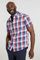 Mountain Warehouse Weekender Short Sleeved Mens Shirt - 100% Cotton Shirt, Lightweight Casual Shirt, Breathable, Comfortable Top - for Walking, Camping & Travel Red XXS