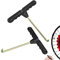 Heting-YQ 2 Stück Trampolin T Haken Kit Metall Trampolin Werkzeug T-Haken Trampolin Federspanner Federzieher Feder für Springen Trampolin Federzug