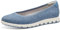 s.Oliver Damen Ballerinas Plateau Bequem, Blau (Indigo), 40 EU