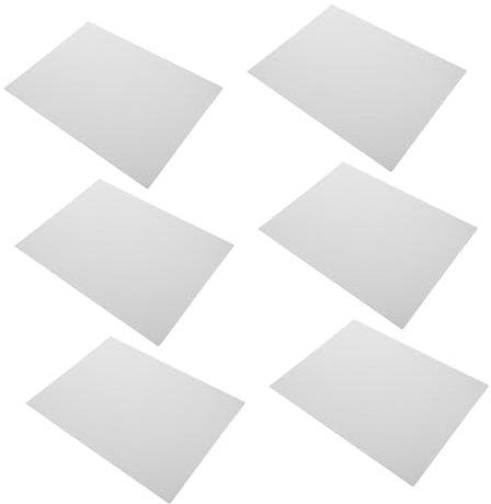 TEHAUX 8 Stück Zeichenbrett auf Ölfarben-Palette Farbe auf Ölbasis Ölgemäldezubehör Oil Painting Set Schablonenplatte malbrett Werkzeug für Kunststudenten Segeltuch Weiß