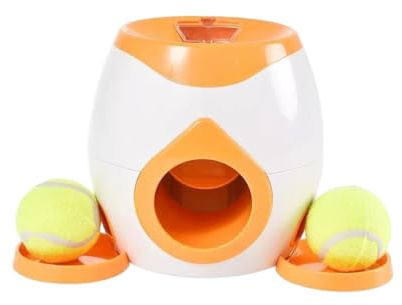 QUXVUIS Lanzador de Pelotas para Perros fácil de Limpiar, Estructura Simple, Amplia aplicación, Juego Interactivo, máquina ABS, Juguetes, operación inalámbrica