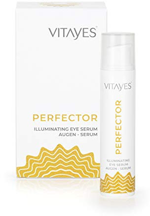 Vitayes Perfector Augenserum – Anti-Aging Serum gegen Augenringe, Tränensäcke & Falten – Straffendes Augenpflege-Gel mit Soforteffekt – Vegan, 15 ml