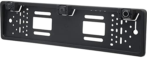 Vetrineinrete® Porta targa con telecamera posteriore e 2 sensori di parcheggio per auto europea retromarcia portatarga camera e sensore con allarme sonoro C22