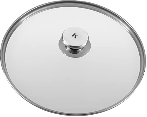 KLAMER Pfannendeckel 28 cm, Edelstahl Universaldeckel für Pfannen, Töpfe