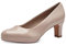 Jana Damen Pumps mit Blockabsatz Vegan, Beige (Rose Patent), 36 EU