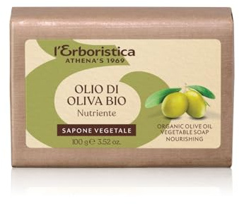 L'Erboristica Athena's | Saponetta Vegetale all'Olio di Oliva, Sapone Nutriente, 100 gr, Made in Italy