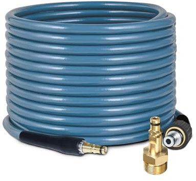 OHAYORI Flexibler Hochdruckreiniger-Schlauch für Karcher K2 K3 K4 K5 K7, 6m Ersatzschlauch mit Schnellkupplung & M22 14mm Adapter, 3600PSI Hochdruck-Verlängerungsschlauch für Jet-Reinigungsanwendungen