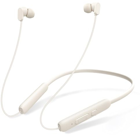 TONEMAC N18 In Ear Kopfhörer Bluetooth mit Kabel,Bluetooth Kopfhörer Sport,Bluetooth Earbuds mit ENC Mikrofon für Joggen,Workout (Weiß)