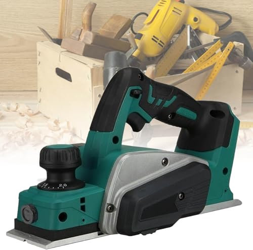 WOTZOV Raboteuse électrique sans Fil Portable 20 V, Machine de découpe de Bois portative avec 2 Batteries Rechargeables 20 000 TR/Min, raboteuse à Bois électrique