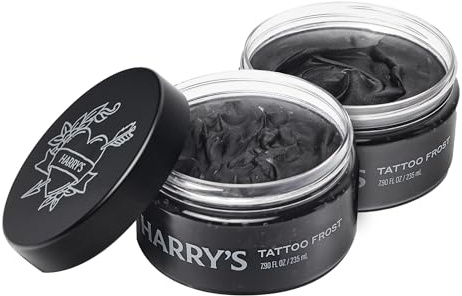 Harry’s Tattoo Frost, Tattoo Aftercare Gel for Light Hydration and Cooling Replenishment, Fragrance-Free, Non-Greasy, Petroleum-free, With Pro-Vitamin B5, Pack of 2