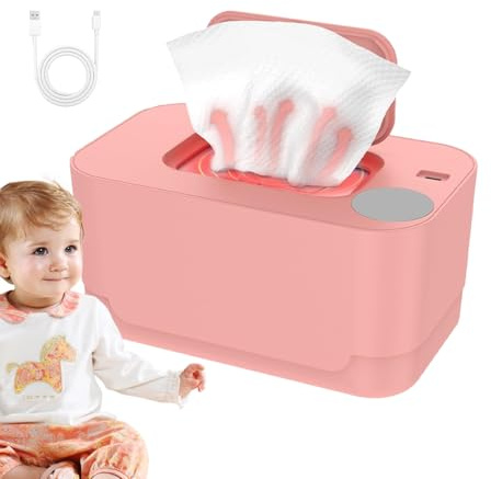 Scaldapannolini - ABS compatto 21,5x13x11,5 cm | Scalda salviette umide con design, cameretta, in movimento, scalda salviette portatile e bambini piccoli sono al sicuro al caldo