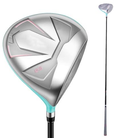 Asixxsix Golfschläger aus Aluminiumlegierung und Carbon, Fairwayholz mit niedrigem Schwerpunkt für maximale Weite, meistert das Fairwayholz mühelos, 10,5/12,5 Zoll, 45,55 Zoll (Rechte Hand der Frau)