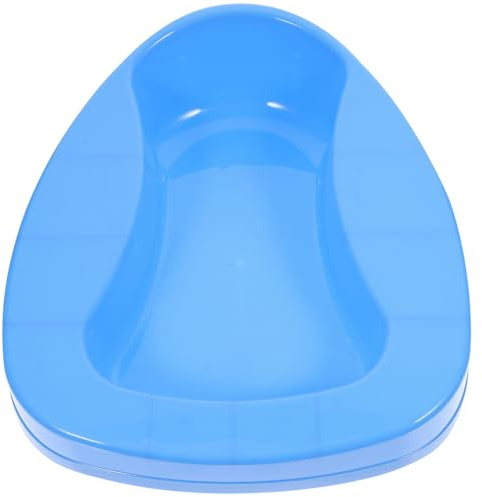 GRADENEVE Vasino per Anziani Spesso in Plastica Blu, Padella Letto per Anziani Immobile, per Uso Domestico e Case, Comodo e Resistente