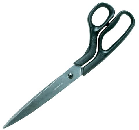 Dapetz ® Decorating Wallpapering Decorators Scissors 300mm Ground Stainless Steel Cutting Blade with Heavy Duty Contoured Finger Grip Handle.