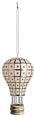 Alessi MJ16 4 Mongolfiera reale Dekokugel - Porzellan. Handdekoriert., 7,20 x 7,20 x 12,50 cm