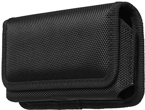 AQ Mobile Funda Cinturón Horizontal para Móviles y Smartphones, Talla XL (Smartphone MAX 16.3 x 8 x 1.2 cm) Textil, Pinza de cinturón, Cierre magnético