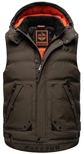 STONE HARBOUR Gilet matelassé pour homme avec capuche amovible Egoor S-3XL