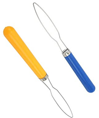 DHinkyoung 2 ganchos de botón de una mano para ayudar a vestirse brillante, dispositivo de ayuda de botones con mango de agarre cómodo para artritis, vida independiente (color aleatorio)