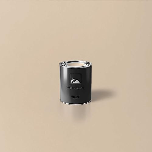 New Walls Premium Peinture murale beige clair Liquid Luxury émulsion d'intérieur - 1 L