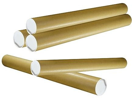 Versandrohre (H x Ø) 1000 x 100 mm, braun, 1 Karton, 5 Stück