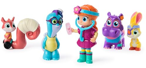 Vida the Vet, Check Up & Care Friendship Pack with 5 Action Figures, Stethoscope, Headlamp and Sticker Sheets, Kids’ Toys for Girls and Boys Aged 3 and up