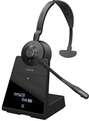 Jabra Engage 75 SE - Cuffie mono con cuscinetto per le cuffie, base, alimentazione elettrica, cavo USB-C a USB-A da 1,5 m, cavo per telefono da ufficio, guida rapida e garanzia