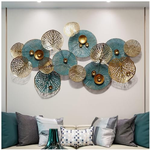 Grande Decorazione da Parete in Metallo, Scultura da Parete in Metallo 3D, Ideale per Soggiorno, Camera da Letto, Ufficio, Hotel, Sala da Pranzo.