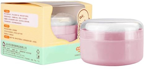 Polvo de talco para bebés y niños, cómoda caja de polvo portátil para baño, almacenamiento de polvo a prueba de fugas, caja de polvo suelta ligera para cosméticos para niños, cuerpo de almacenamiento