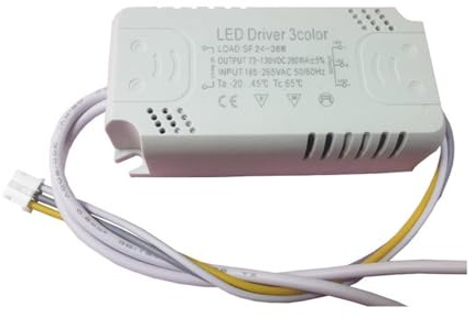 LED taklampa styrenhet 8-24w18W24W36W, variabel ljussegmentering, tvåfärgad konstant ström strömförsörjning styrenhet (12–24 W)