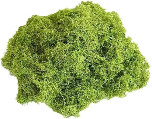 MINWEGI 100g Fake Moss for Home Decor - Lightweight Artificial Moss for Indoor Plant Pots, Easy to Cut Natural Looking Green Moss for Crafts and DIY Projects
