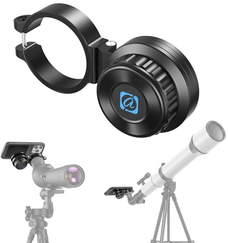 APEXEL Adattatore magnetico universale per smartphone per binocoli, telescopi, cannocchiali e microscopi. Adattatore oculare 45-55mm, compatibile con la maggior parte dei cellulari