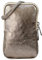 SH Leder Damen Echtleder Handytasche Umhängetasche Geldbörse Multifunktion Beutel Mini Bote Abnehmbar Verstellbar Schultergurt Handy bis 6,8 Zoll 11x18cm Jana G269 (Bronze)