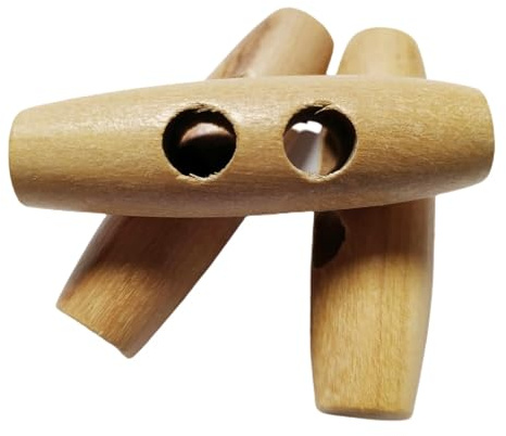 BOTIBOTON - Trencas de Madera de Olivo - Cuerno y Tonel - Varias Tallas - Accesorio de Costura - Fabricado y enviado desde España (Tonel, 40 mm)