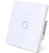 proAMEDEN Interrupteur lumineux intelligent WiFi 1/Gang PAS besoin de neutre, panneau de verre, interrupteur tactile WiFi 2,4 GHz, app Smart Life/Tuya, fonctionne avec Alexa, Google Home, Blanc [1pc].