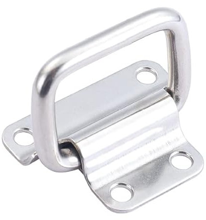 ingdaum® maniglie pieghevole (2 pezzi), maniglie pieghevoli per cassette, cassetti, scatole, armadi, porte o finestre (J220 A2)