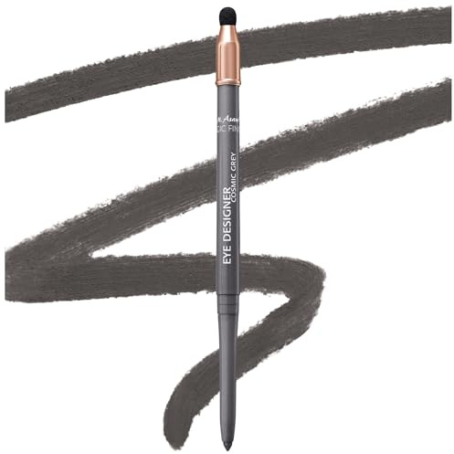 M. Asam MAGIC FINISH EYE DESIGNER Cosmic-Grey (0,28 g) – wasserfester Eyeliner für ein langanhaltendes & farbintensives Ergebnis mit integriertem Schwämmchen für einfaches Verblenden, Augen Make-up