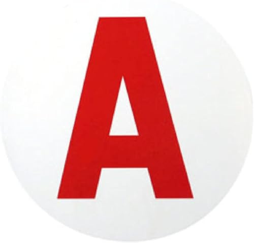 Caremore A Jeune Conducteur 2PCS “A” avec Le Principe d’adsorption électrostatique, Pas de Colle ou de Ventouse, Coller et enlever à Plusieurs reprises sans Laisser de Trace 15cm