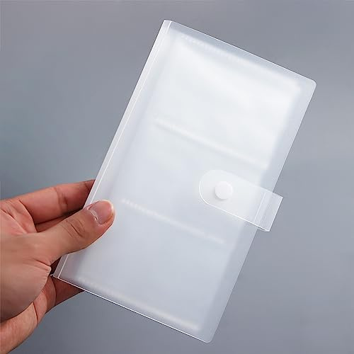 Kopida Clear Business Card Holder Book, 240 Slots Plastic Credit Card Holder Inserted Business Card Organizer Name ID Card Holder Photo Card Book for Men & Women