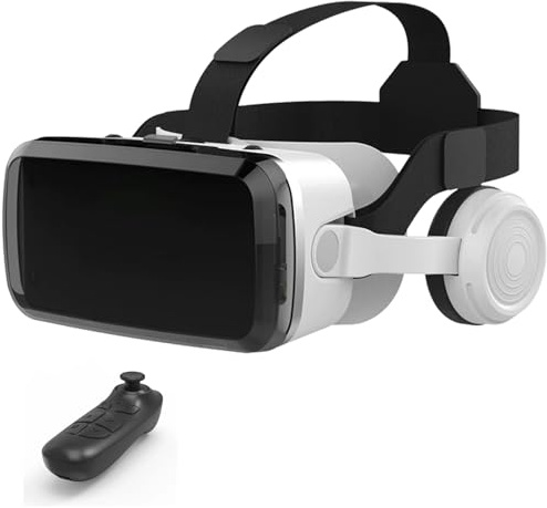 VR Brille, Virtual Reality Headset, 3D Handy Brille 110° FOV HD Anti-Blau Linsen, 3D VR Glasses, Unterstützt 4,7–7,2 Zoll Smartphones, Kinder und Familie(B)