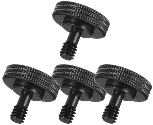 Warmhm 4 pezzi Viti Thumb Screw per Fotocamera da Viti Montaggio per Piastra Sgancio Rapido Treppiede Adatte Accessori Fotografici e Supporti