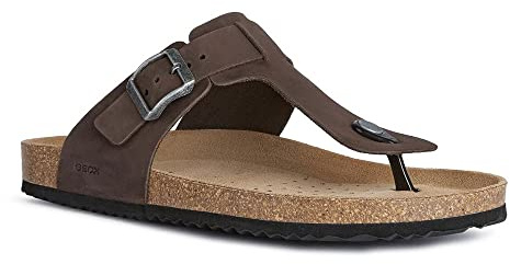 Geox U Sandal Ghita D, Sandali Uomo, Marrone (Dk Coffee C6024), 41 EU