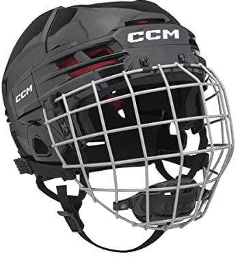 CCM Tacks 70 Helm Combo Senior, Größe:L, Farbe:Schwarz