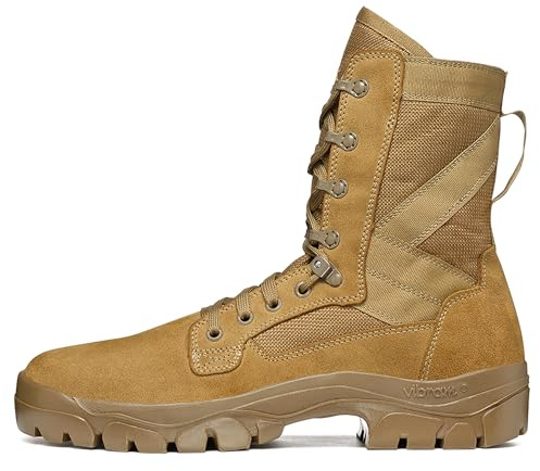 GARMONT TACTICAL T8 Bifida T.A.A. Military Combat Boots for Men and Women, Army, Air Force, AR670-1 Compliant Footwear, Suede Leather, Multi-Terrain Shoes, Regular, Size 9.5, Coyote